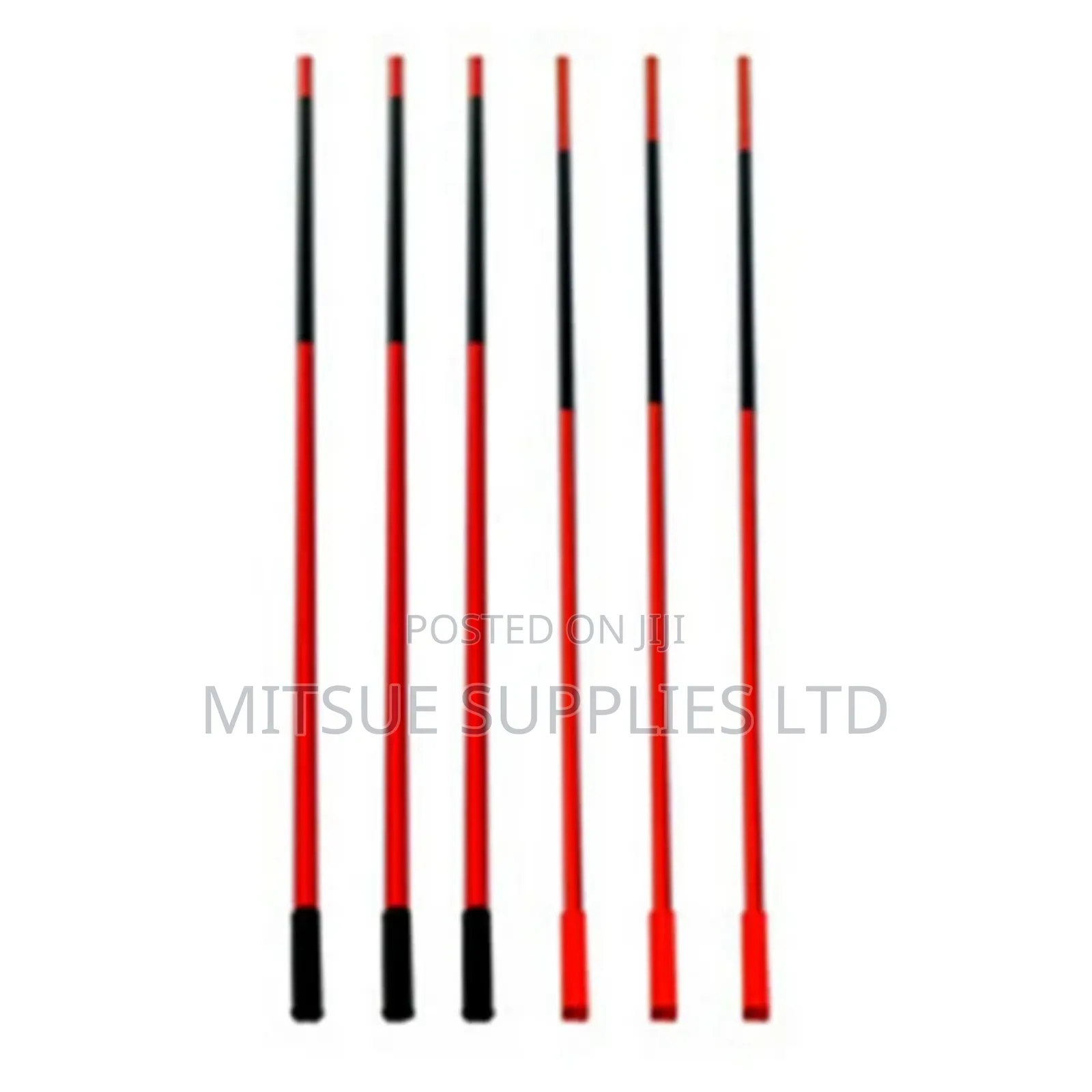 Cross Bar Aluminium 4 Meters, 25mm Red