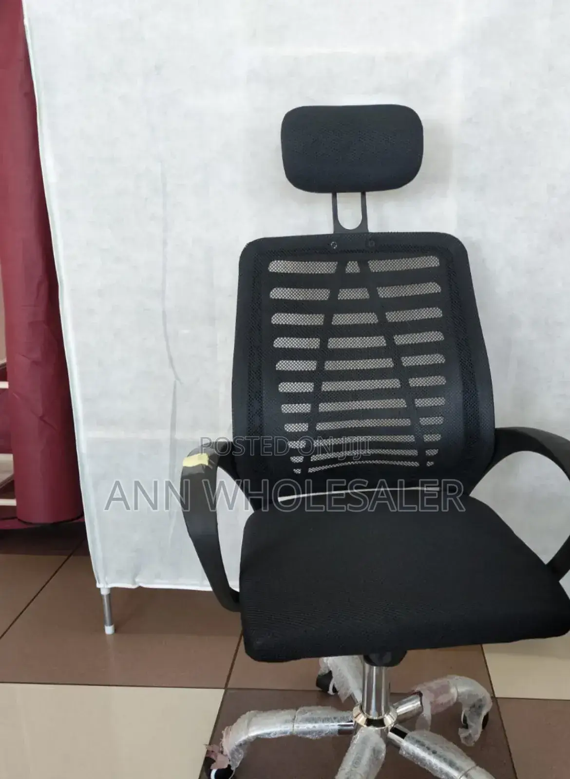 Secretarial Mesh Office Chair With Headrest C-06