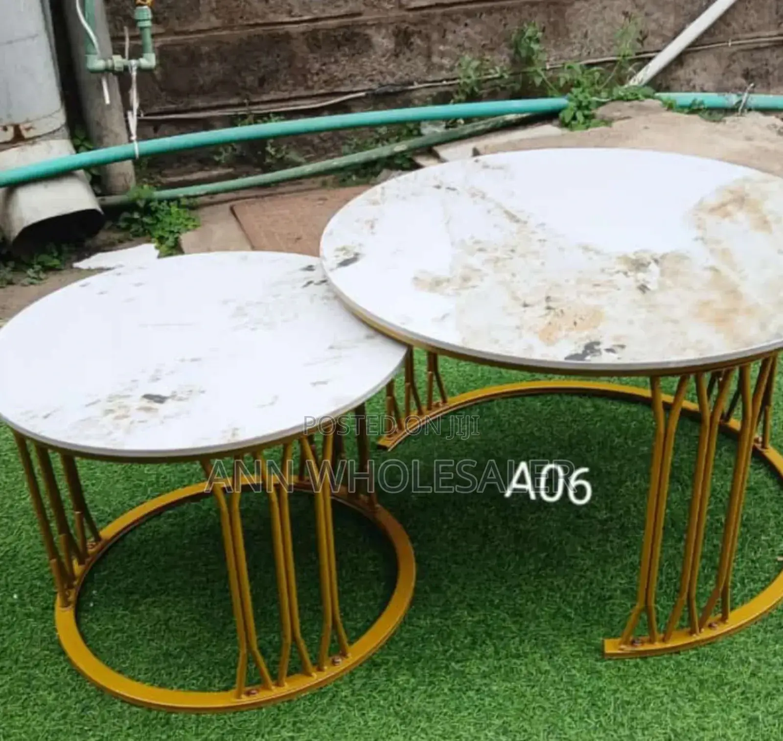Luxury Pure Ceramic Marble Top Nesting Coffee Tables A6/Mt