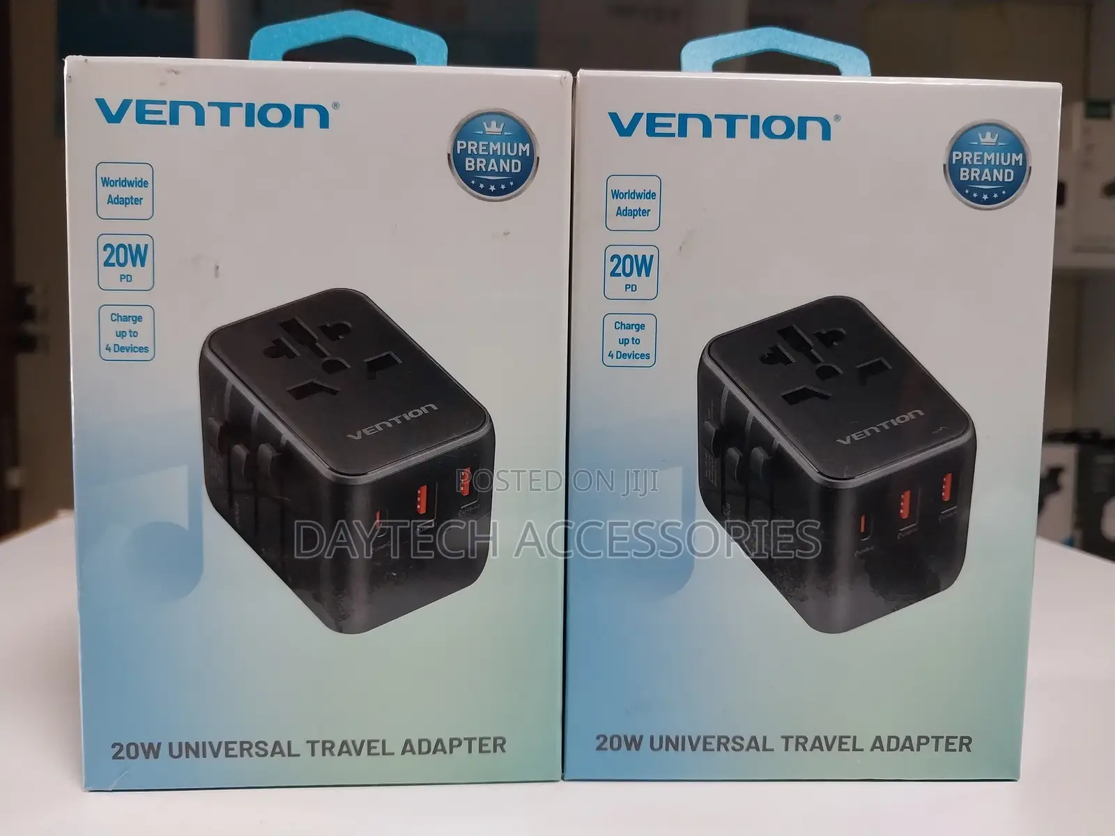 Vention Universal Travel 20w International Travel Adapter
