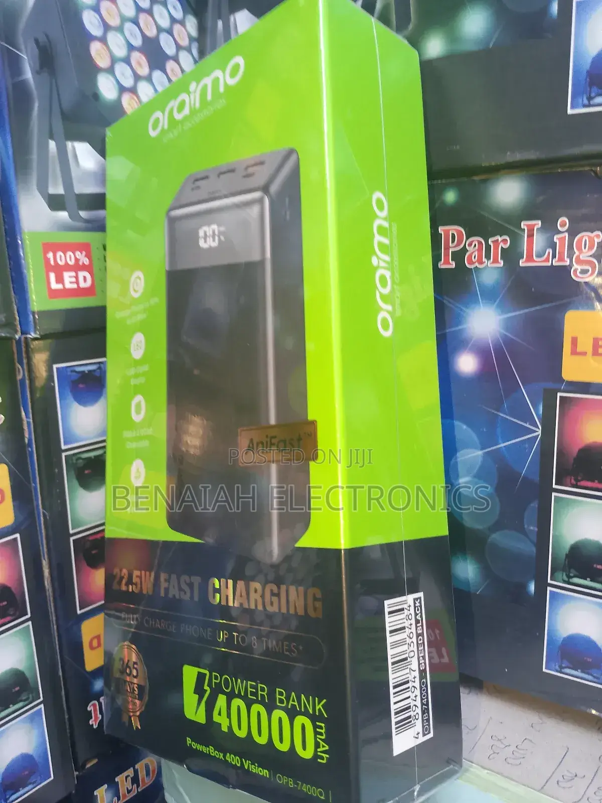 Oraimo Powerbank 40000 Mah.Fully Charge Phone Eight Times