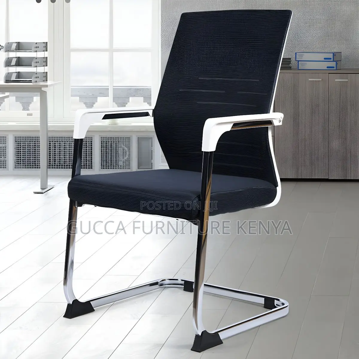 Office Chairs: Mesh Ergonomic Modern Fixed Arms Desk Seat