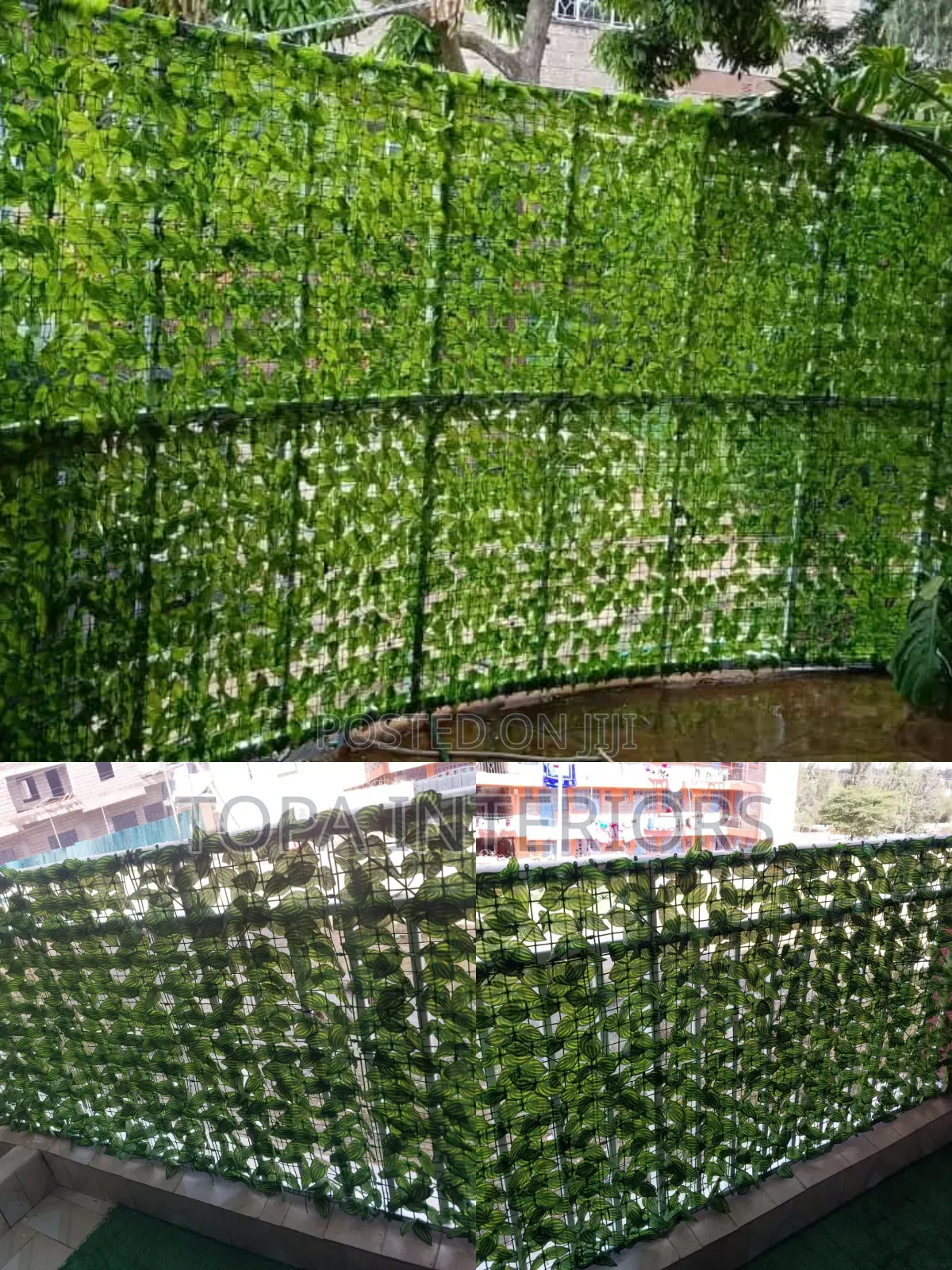 Evergreen Artificial Balcony Decoration Fences Hedges Screen