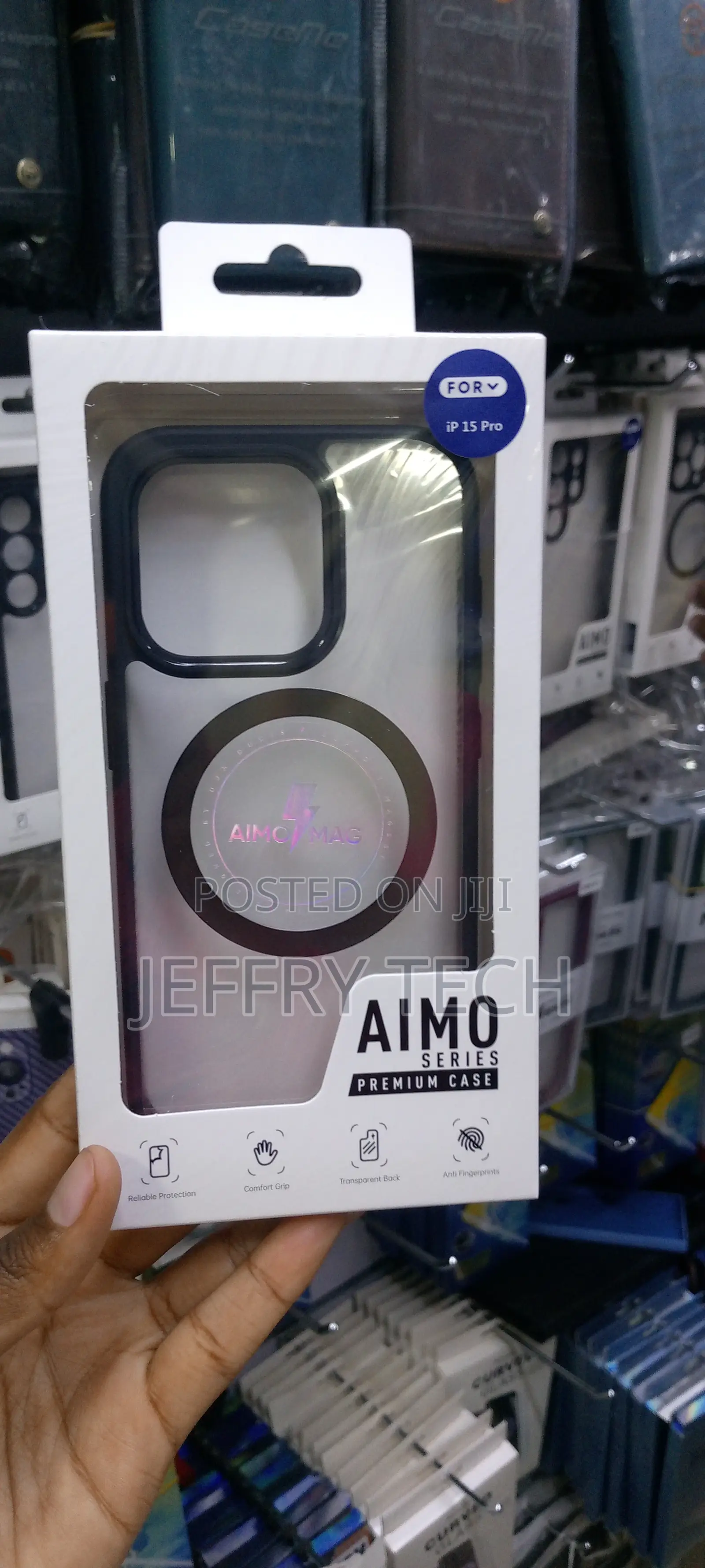 Aimo Series Protective Clear Magsafe Case for iPhone 15 Pro