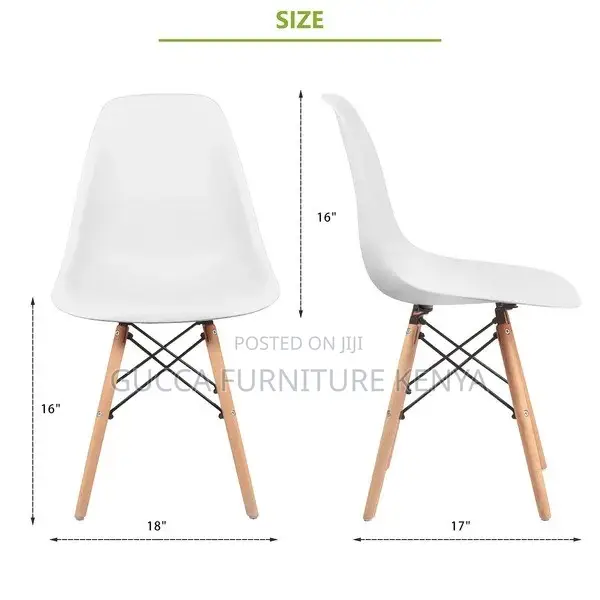 Home Chairs: Indoor Aimes Side Chair in White