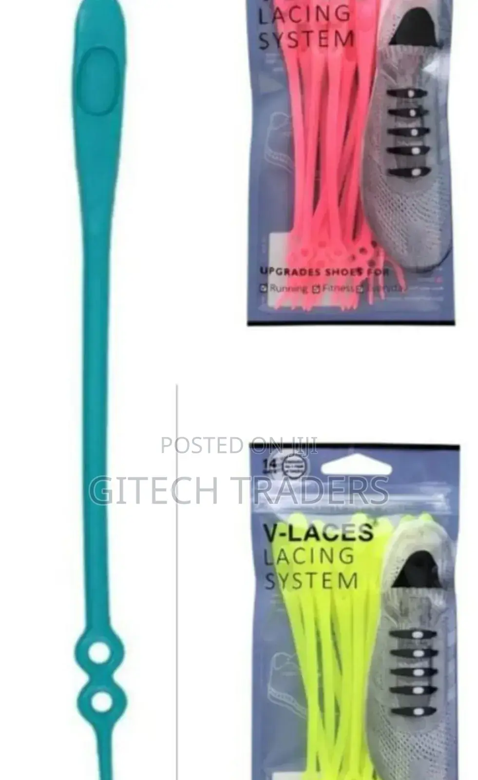 *14pc Silicone Shoelaces Round Elastic Shoe Laces a Set