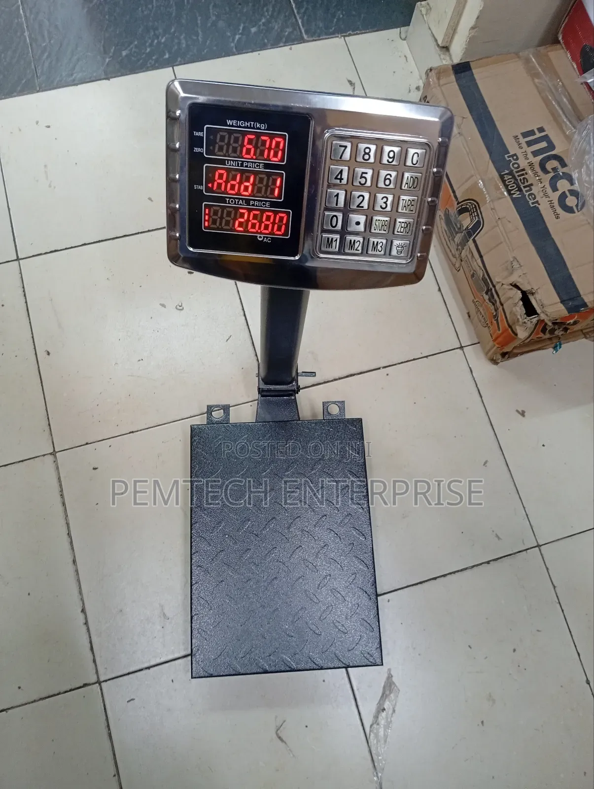 A12 150kg Durable/Approved Weighing Scale