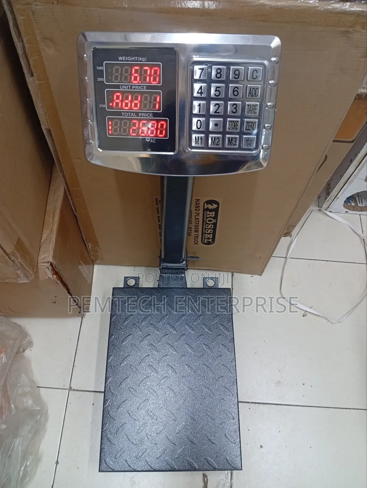 A12 150kg Durable/Approved Weighing Scale