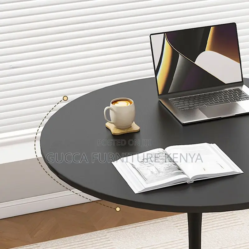 Dining Tables: Office Scratch-Durable Round Dining Table