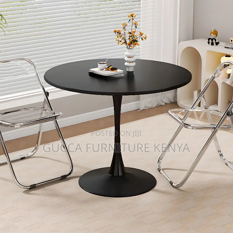 Dining Tables: Office Scratch-Durable Round Dining Table