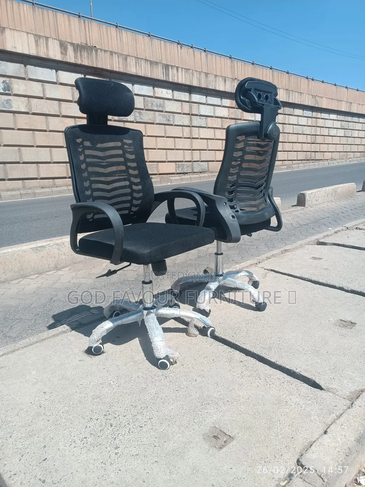 Office Black Chair With Headrest Jd2wp