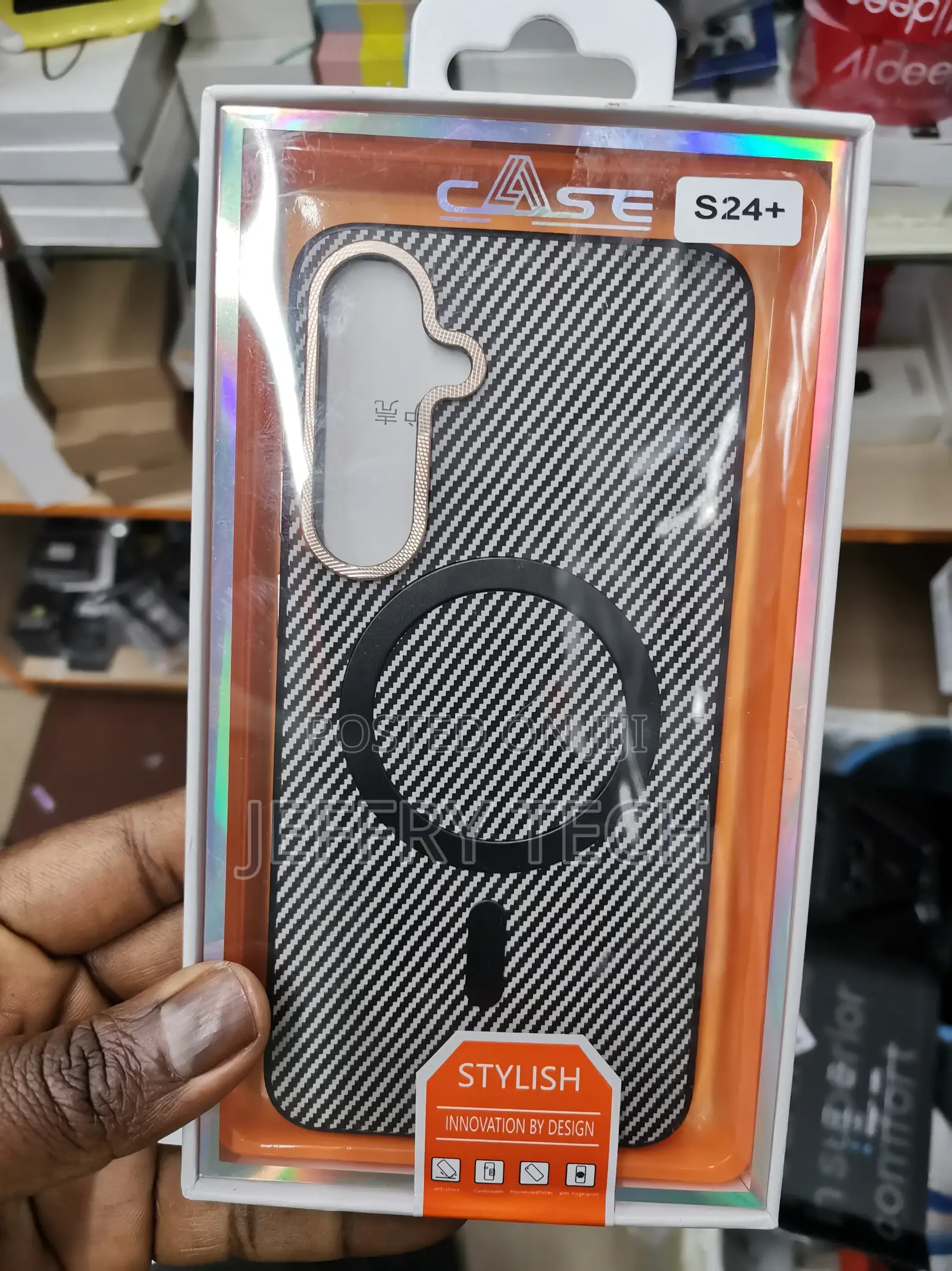 Tel Protect Carbon Elite for Samsung Galaxy S24 Plus Black
