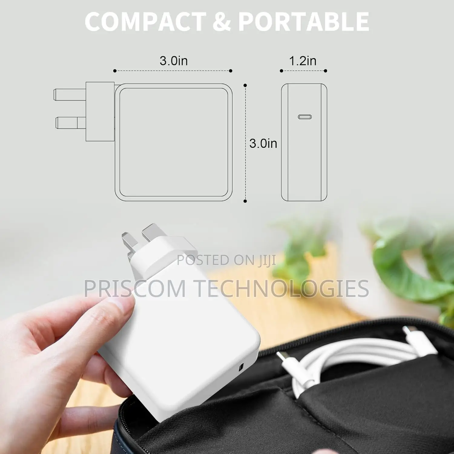 Genuine A1718 Original 61w Usb-C Charger for Apple Macbook P
