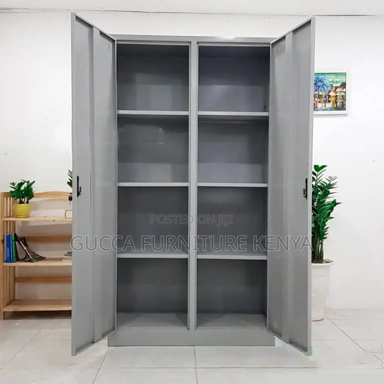 Cabinets: Office Lockable 2-Door File Cabinet Steel
