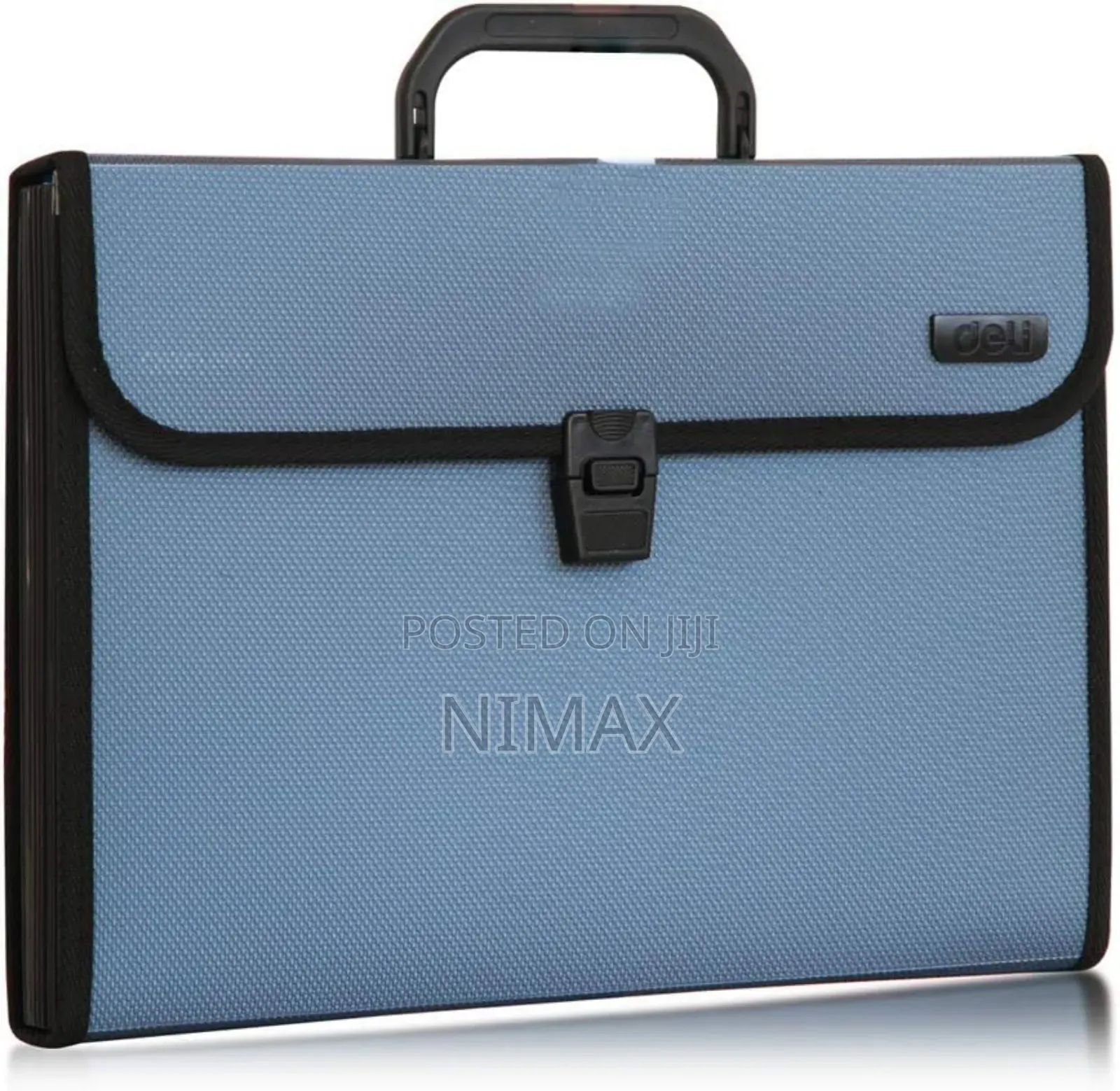 Expanding Blue File Folder With Pockets