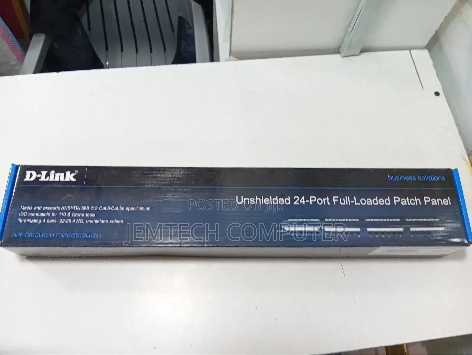 D-Link Cat6 Utp 24 Port Loaded Patch Panel