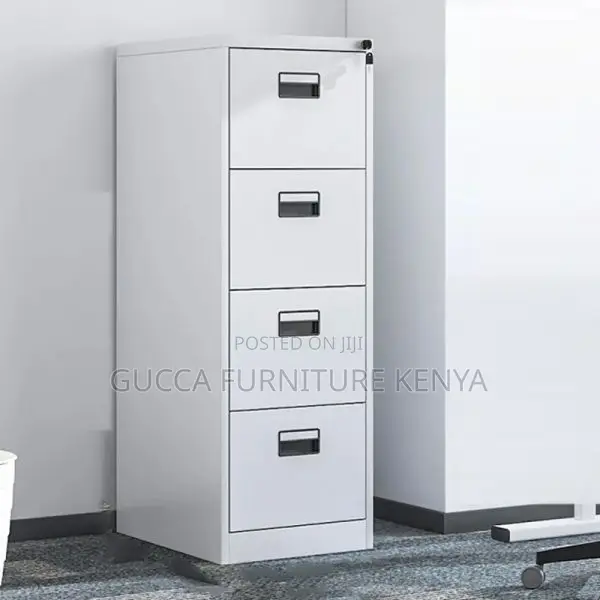 Cabinets: 4-Drawer Metal 18-Inch Vertical Filing Cabinet