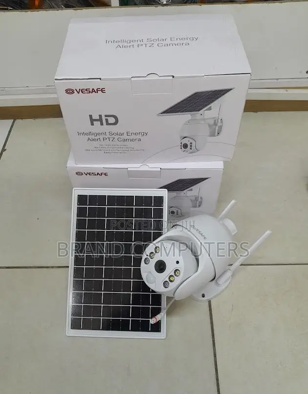 Wifi Solar Camera Powered PTZ 360° CCTV Wifi Enabled