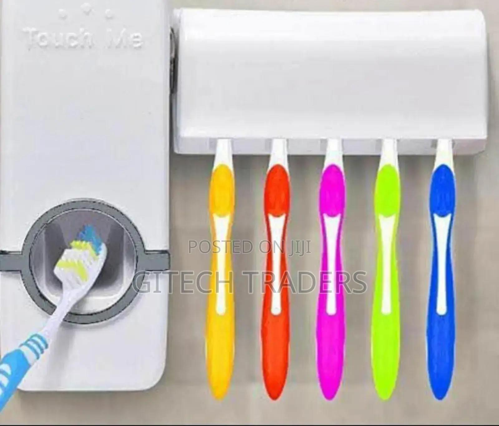 *Toothpaste Dispenser Toothbrush Holder(5 Slots)