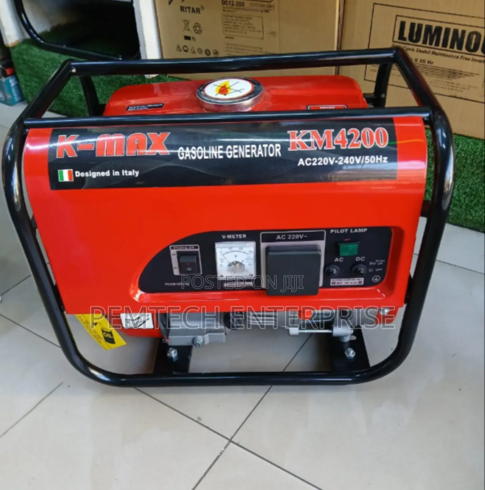 Kmax Italy 1.2kva Petrol Generator 1200 Watts