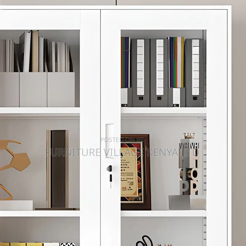 Modish Steel Office Console Cabinet, Rust Resistant