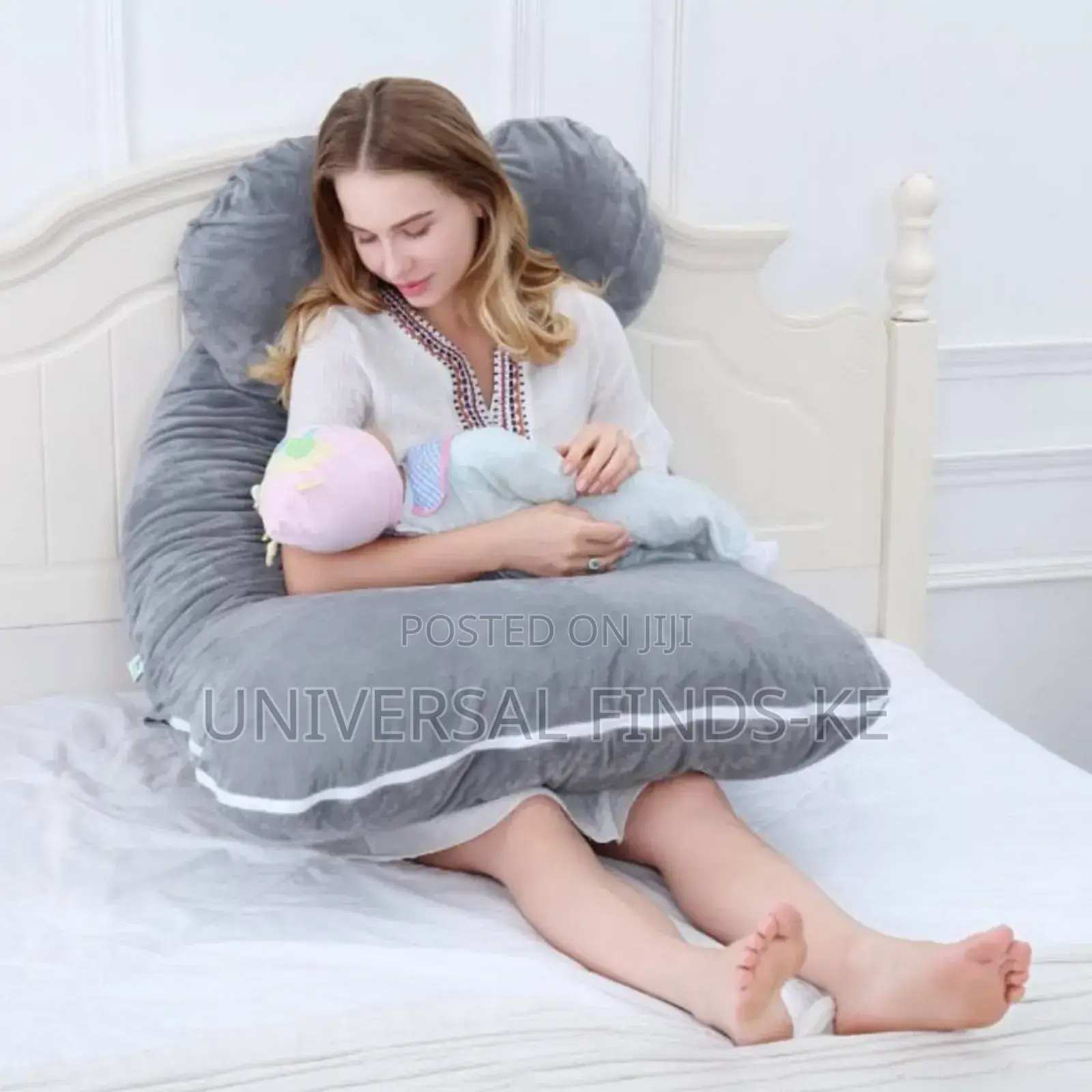 Comfortable Maternity and Labour Cotton U-Shaped Pregnancy Pillow