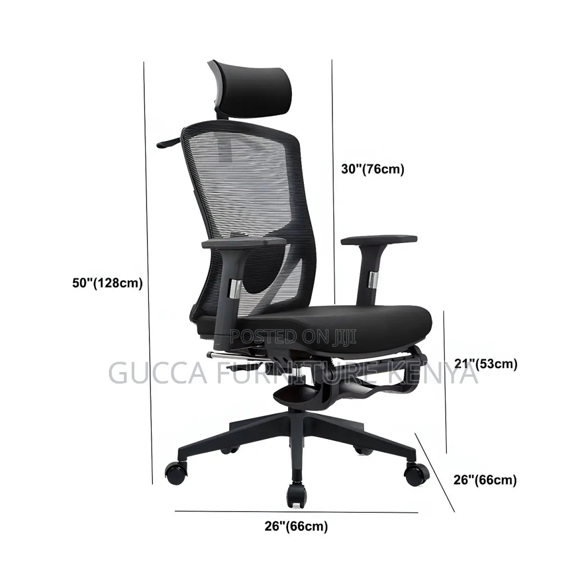 Office Chairs:Rotatable Black Mesh Desk Chair With Wheels