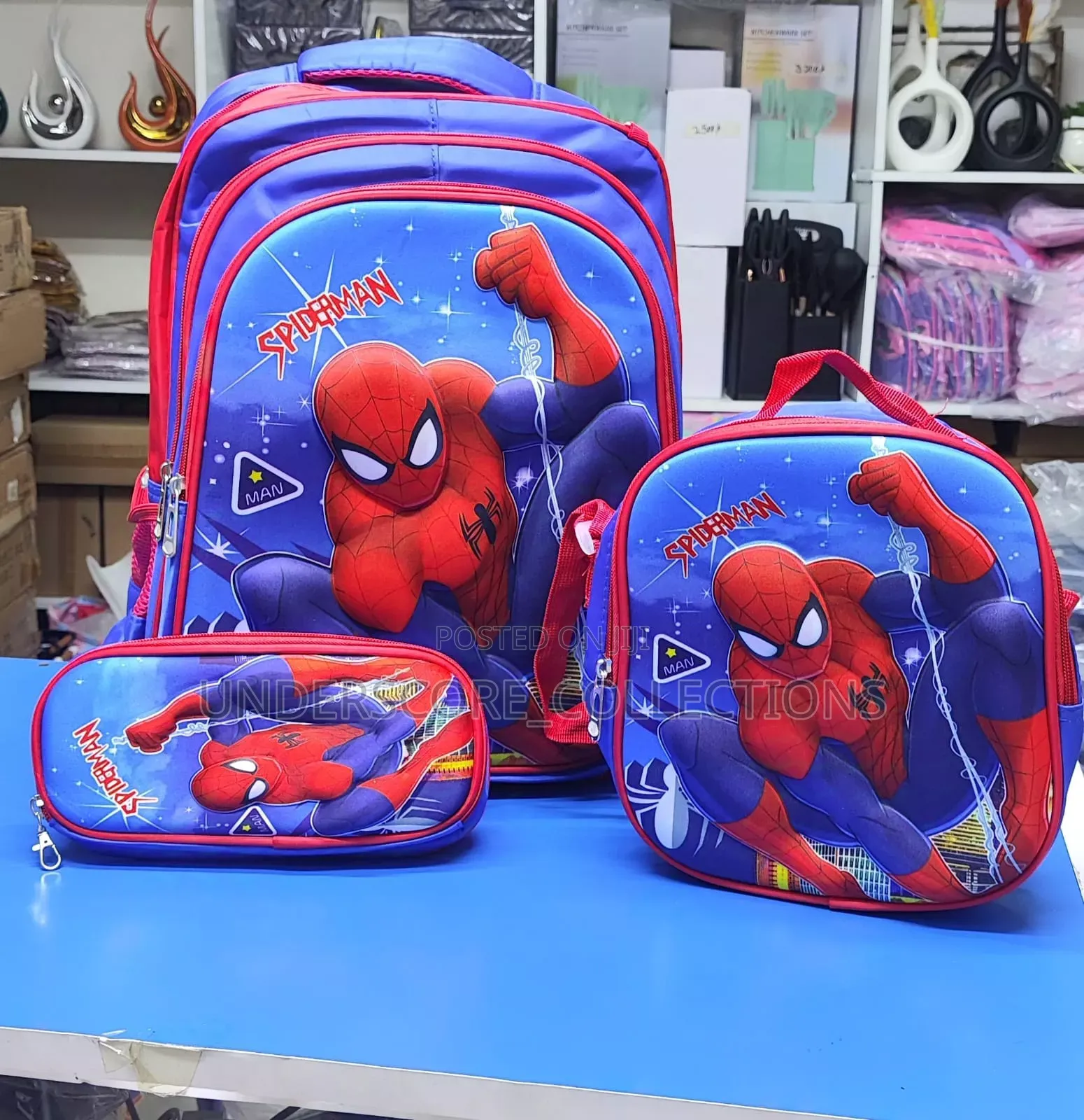 3 in 1 Spider Man Cartoon School Backpack