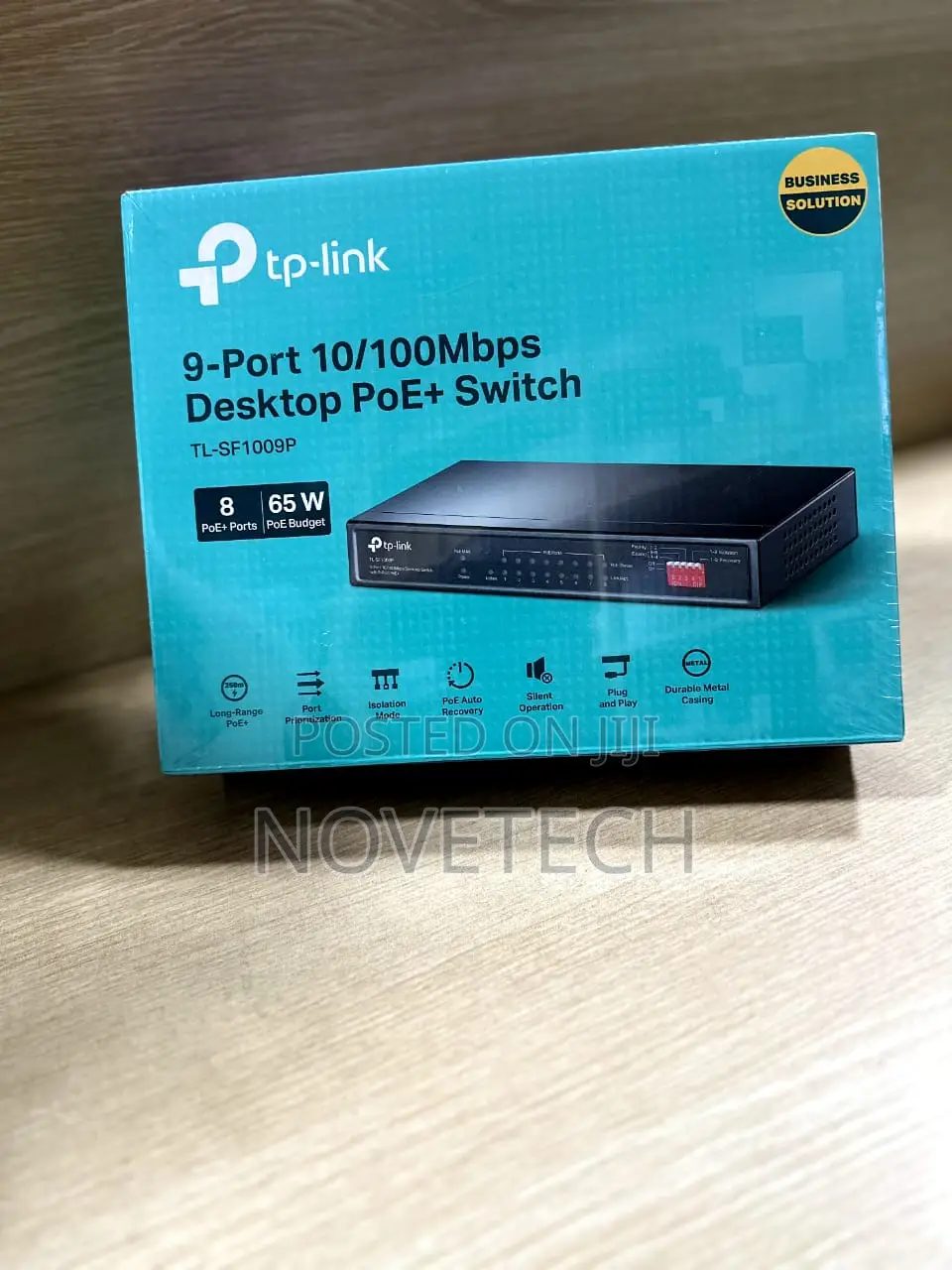 Tp-Link 9 Port Ethernet 10/100mbps Poe Switch 8 Poe+ Ports