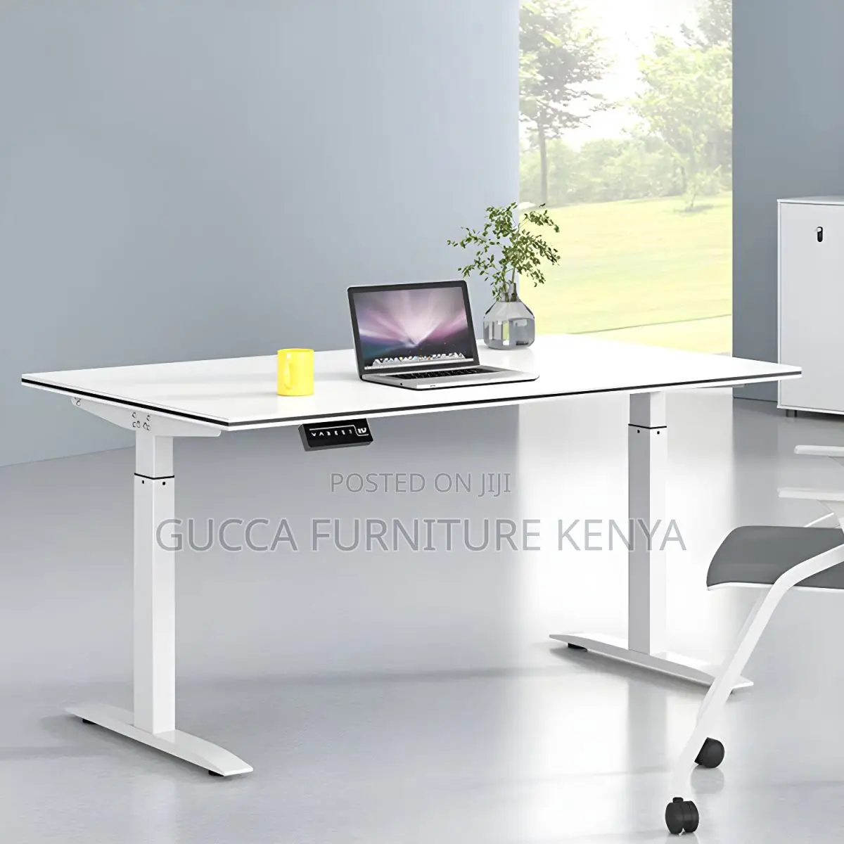 Office Tables:Wood Top120cm Versatile Height Adjustable Desk