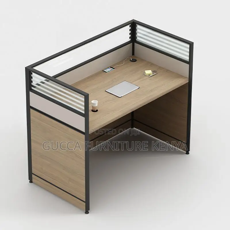 Workstations:1-Seater Workstation Manufactured Wood Top