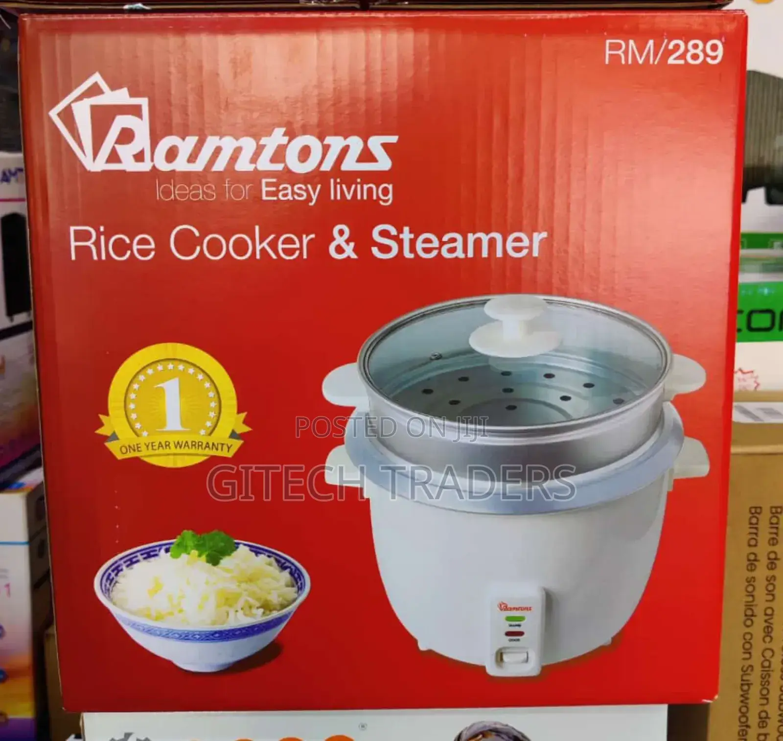 *Ramtons Rice Cooker Steamer Rm289