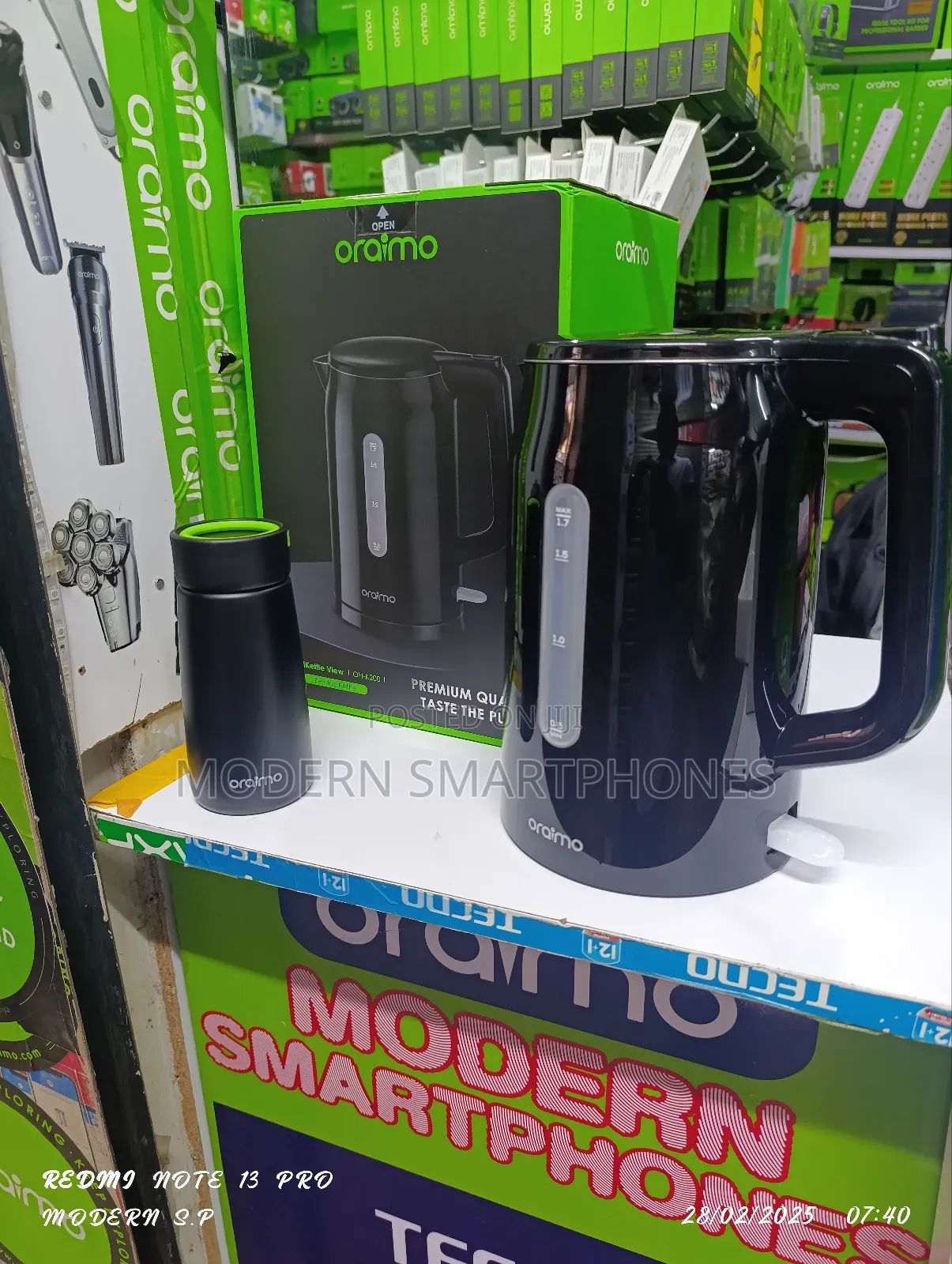 Oraimo Smartkettle Byte 304 Stainless Steel Electric Kettle