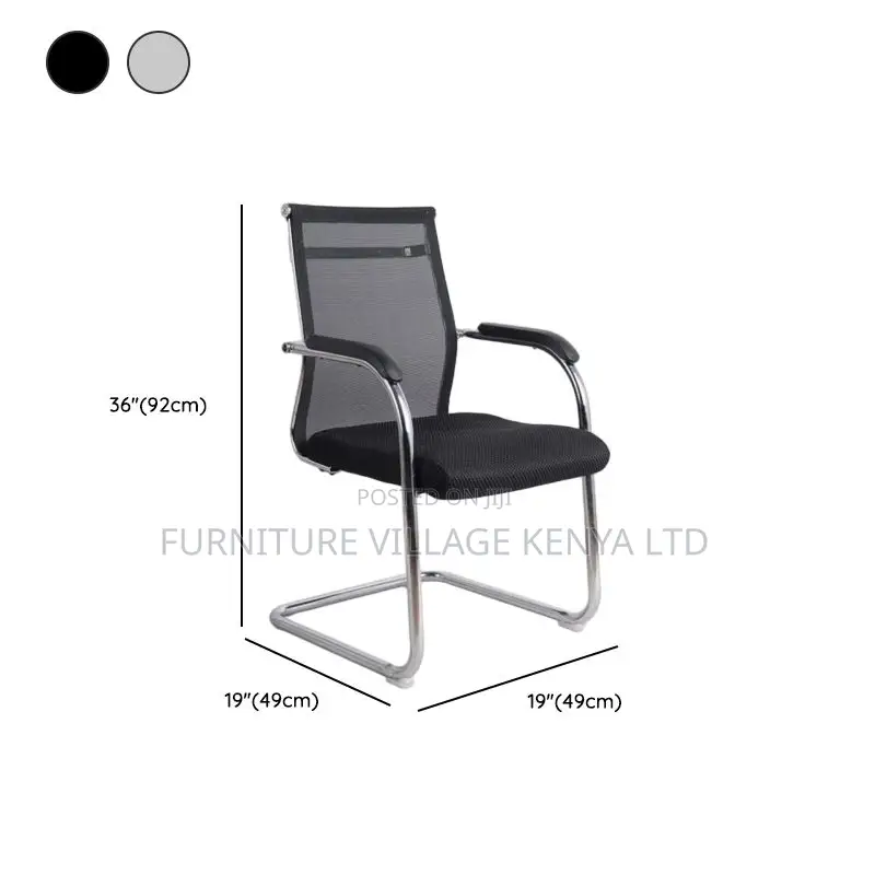 Ergonomic Midnight Black Mesh Office Desk Chair