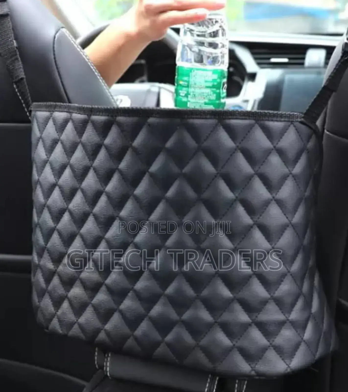High Quality Pu Leather Car in Between Seat Organizer