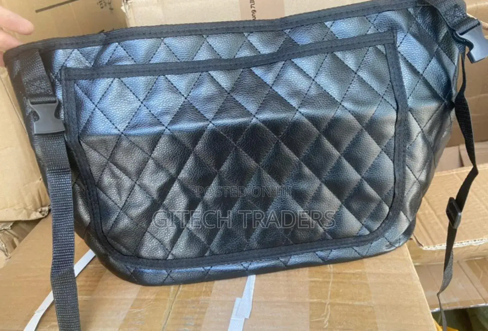 High Quality Pu Leather Car in Between Seat Organizer