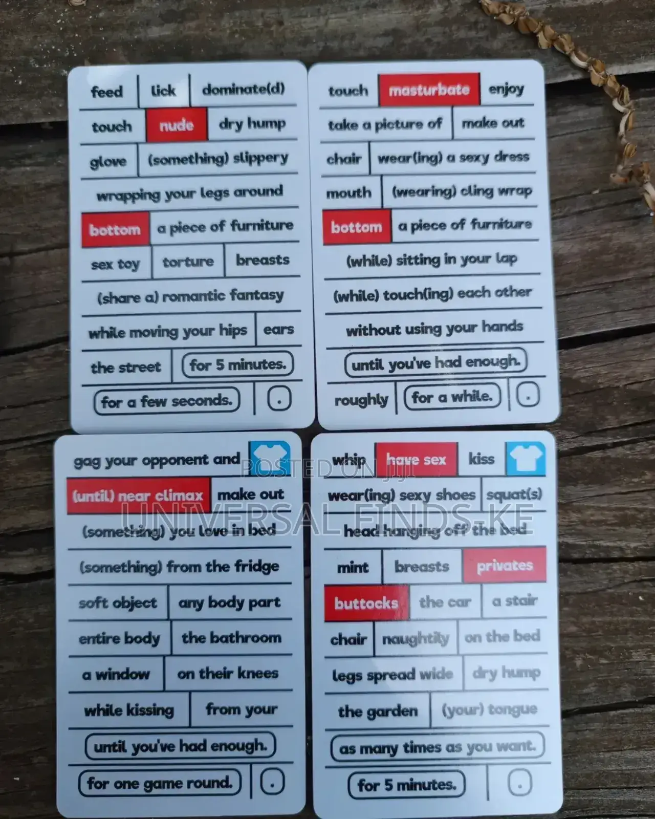 Dare Duel Couple Card Game