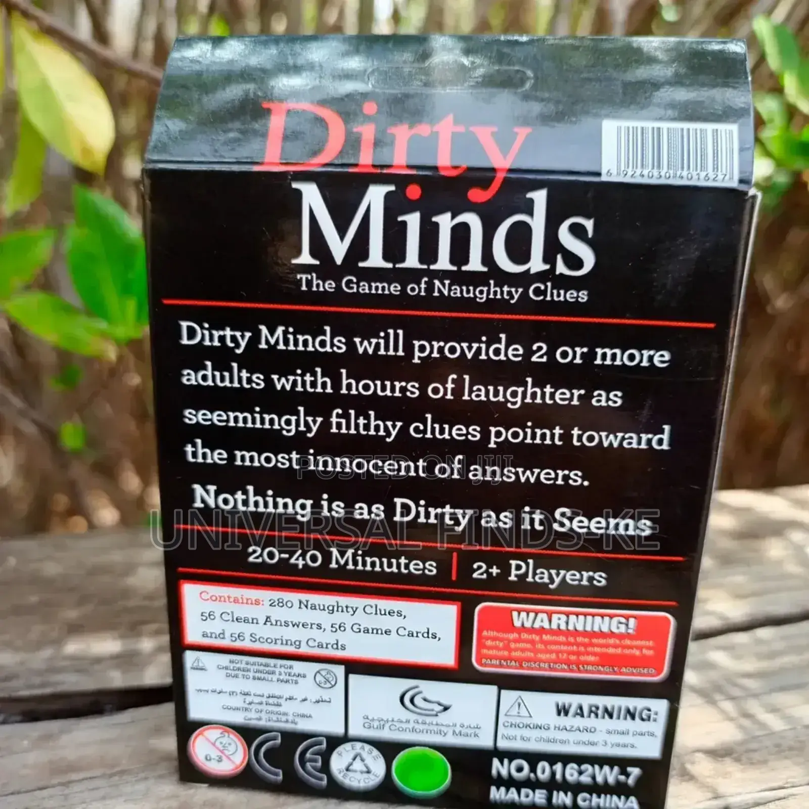 Dirty Minds Card Game -the Worlds Cleanest Dirt Game