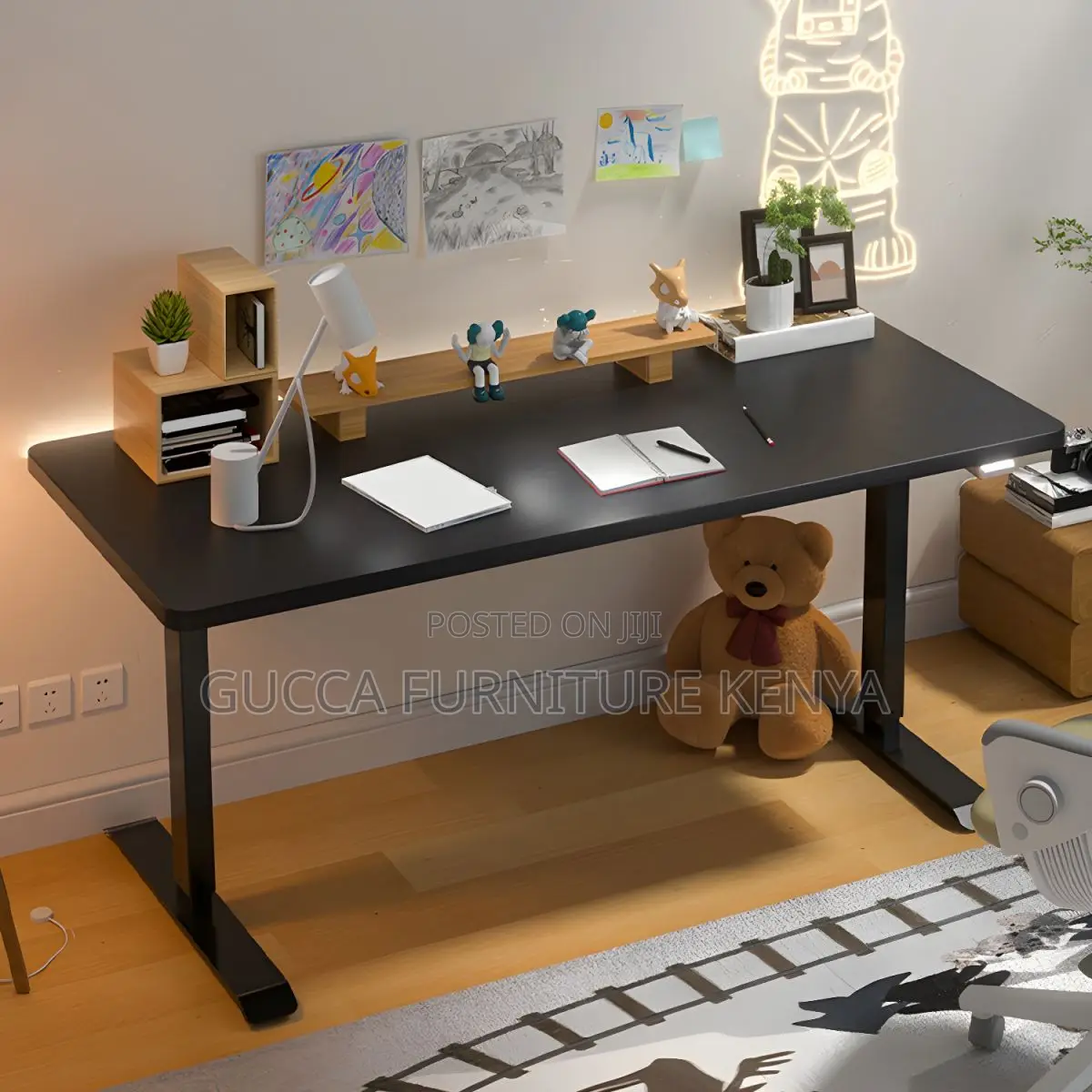 Office Tables: 120cm Electric Desk for Bedroom or Office