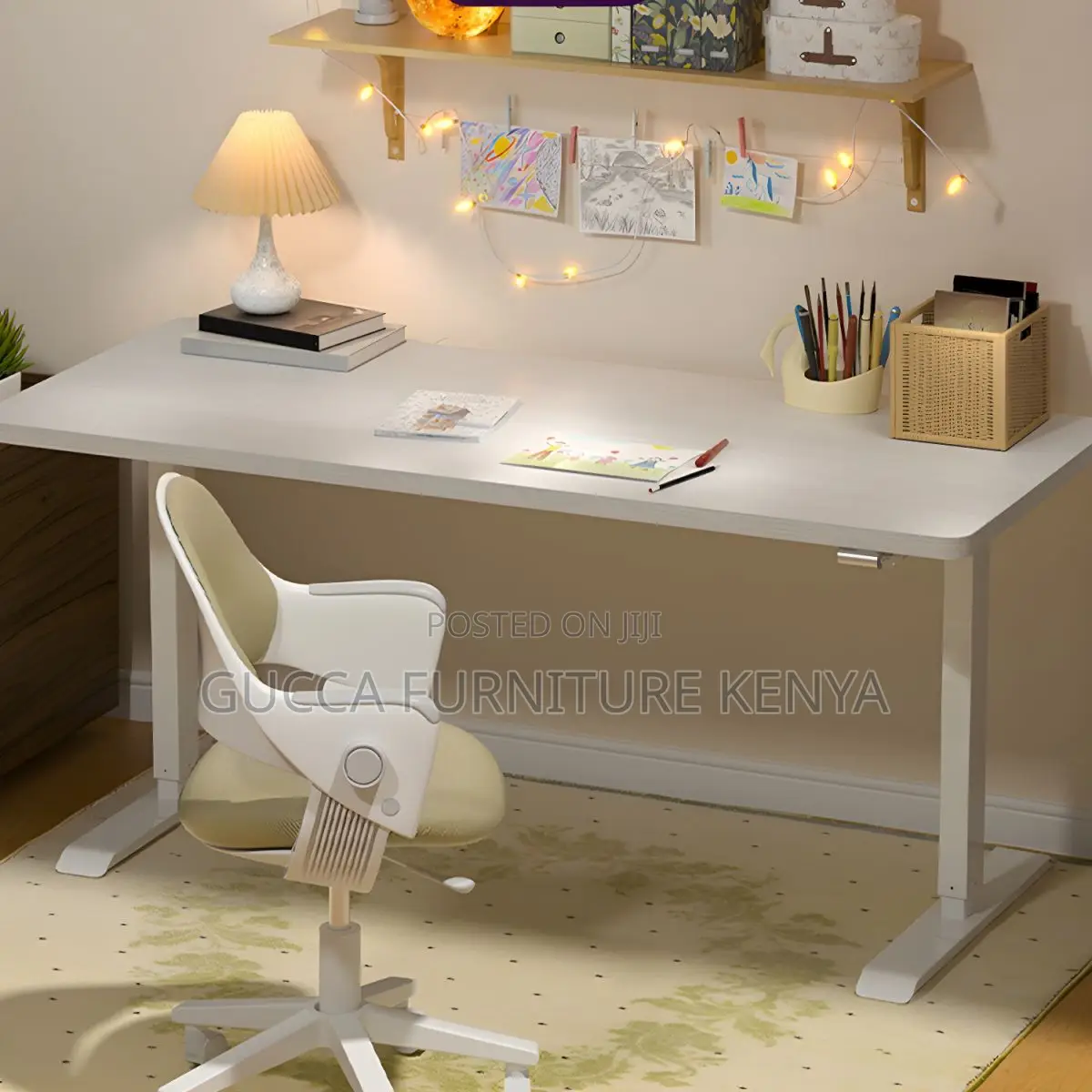Office Tables: 120cm Electric Desk for Bedroom or Office