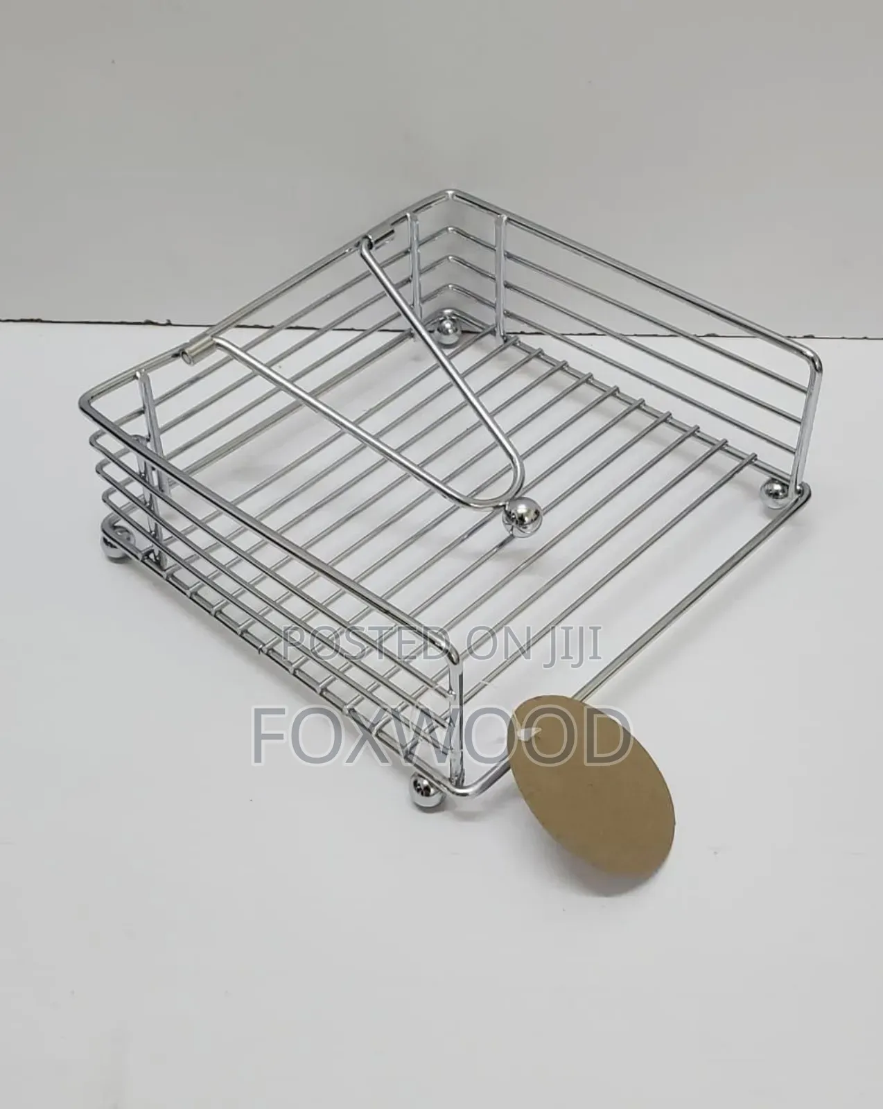 Flat Metallic Napkin Holder Now Available