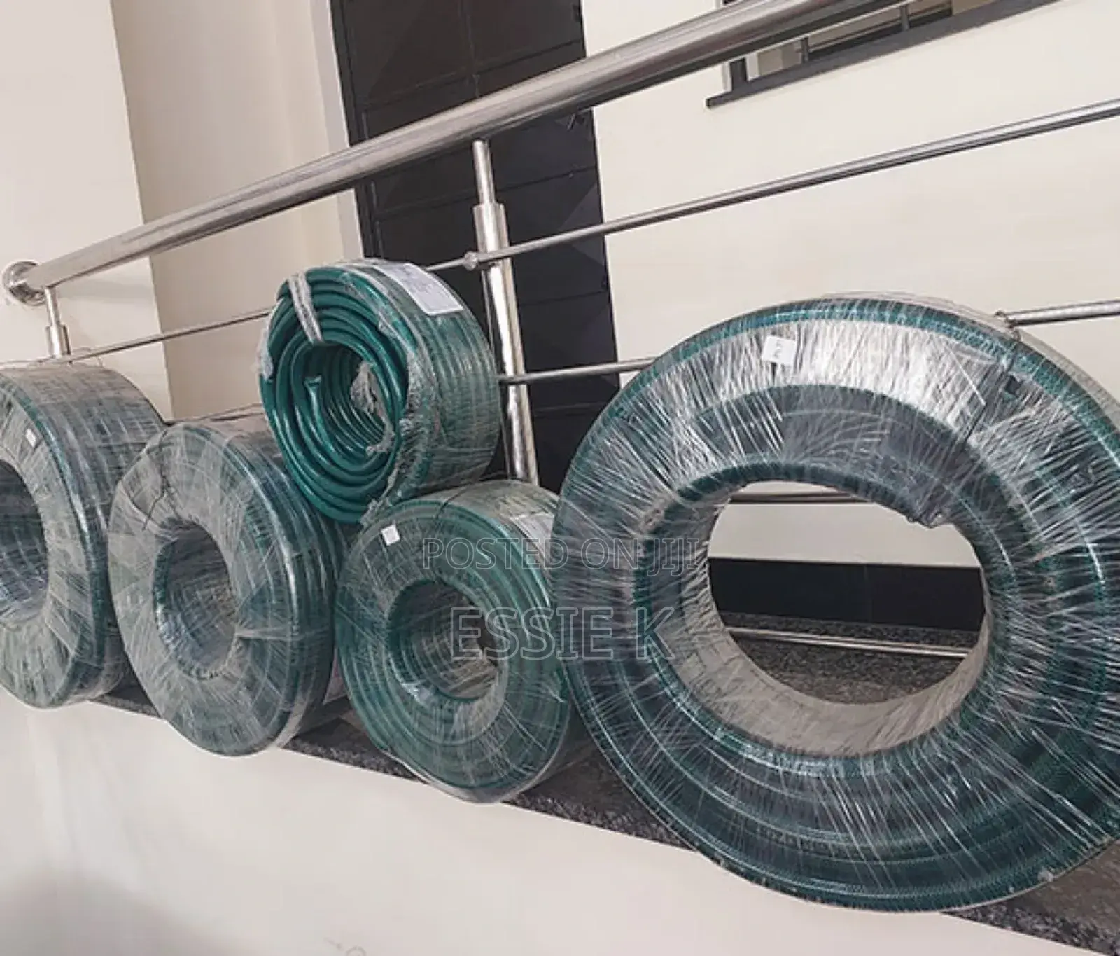 Green Braided 3/4" by 50mtrs Hose Pipe Braided