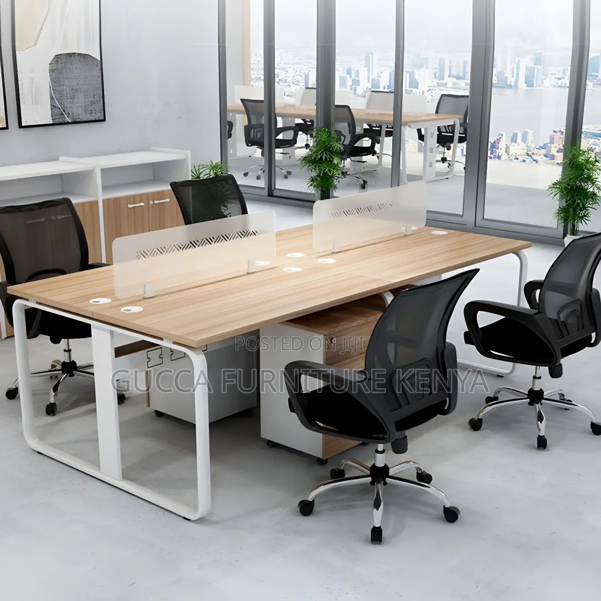 Office Chairs:Modern Steel Black Task Chair Fixed Arms