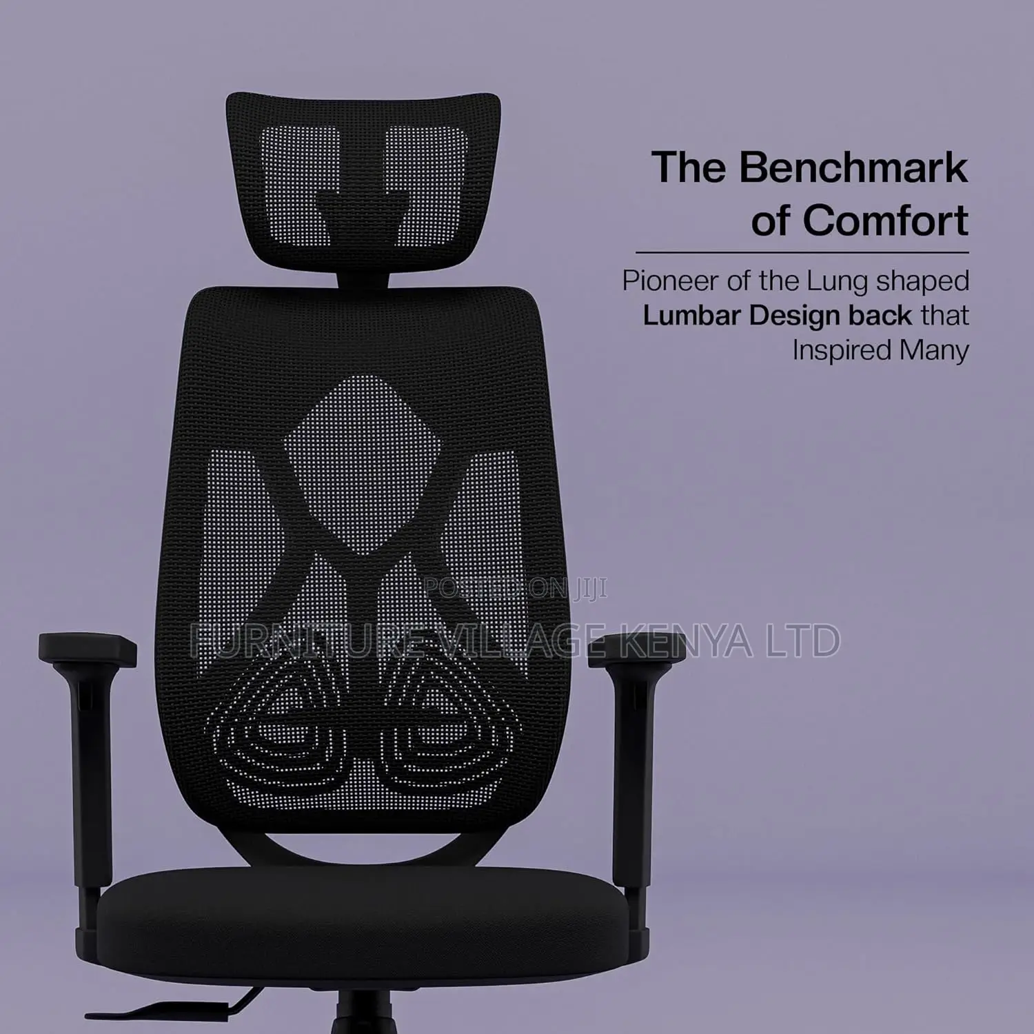 Orthopedic Office Seat; High-Back Ergonomic Chair