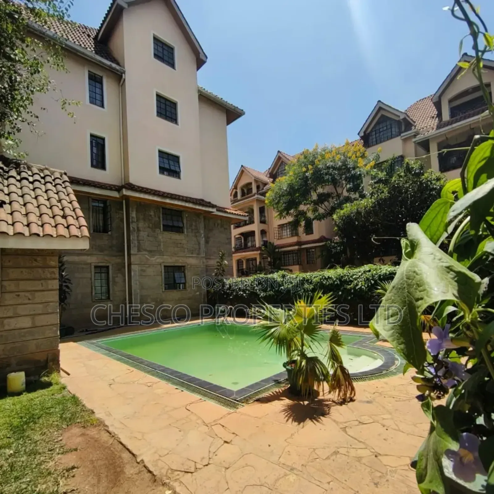 3bdrm Apartment in Oledume Rd, Kilimani for rent