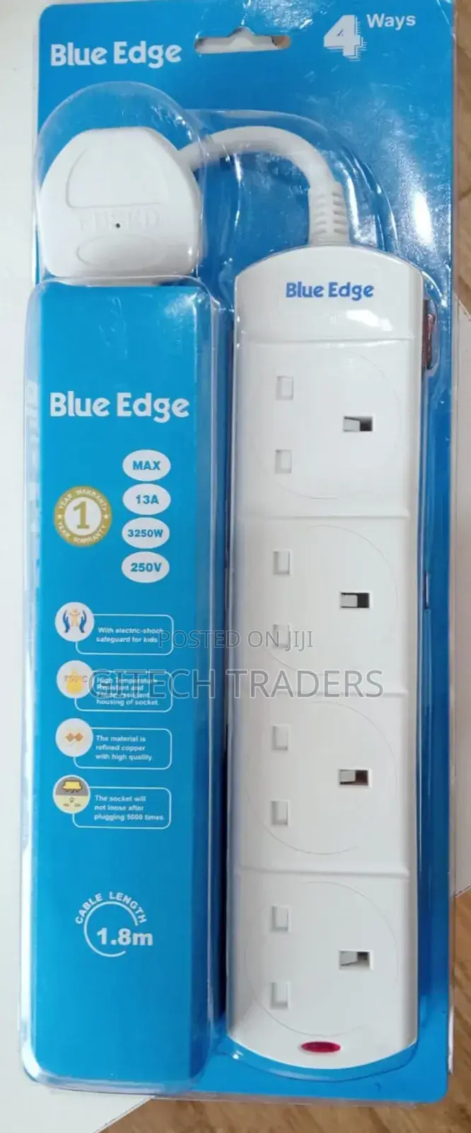 High Quality Surge Blue Edge Power Extension