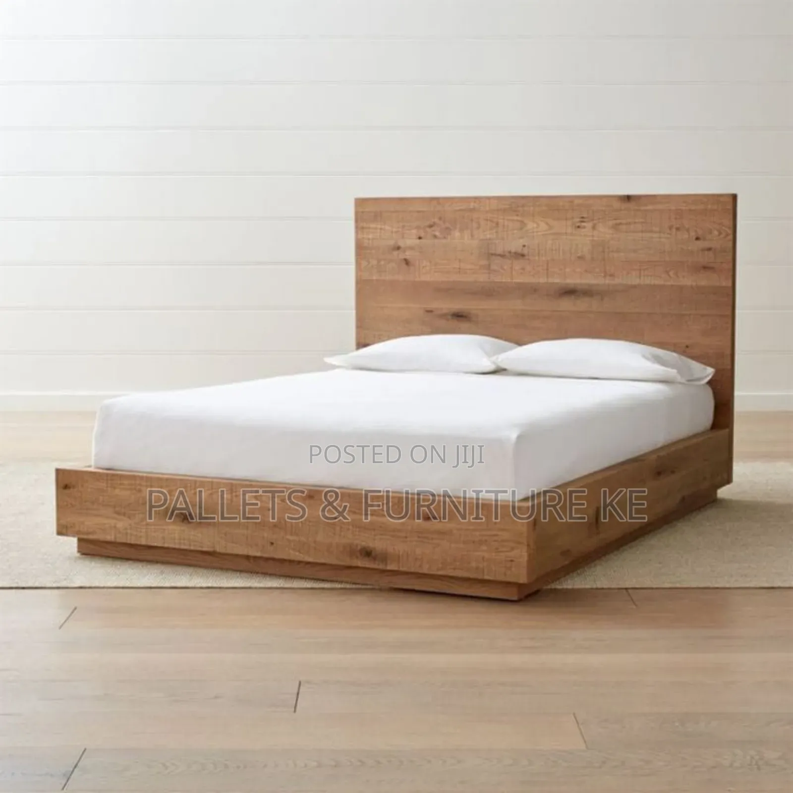 Queen Oak Frame Bed