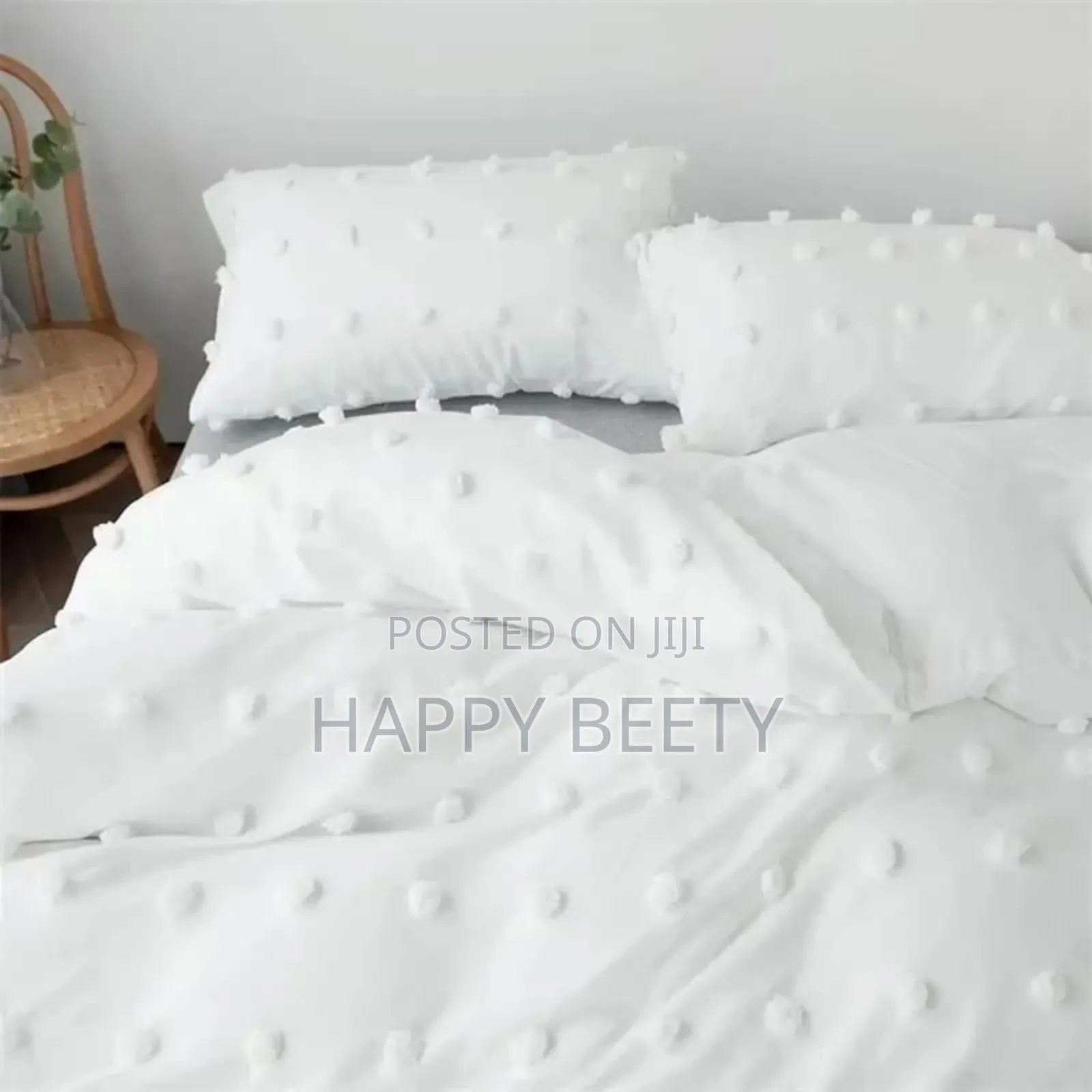 *3pcs Set White Duvet Cover*