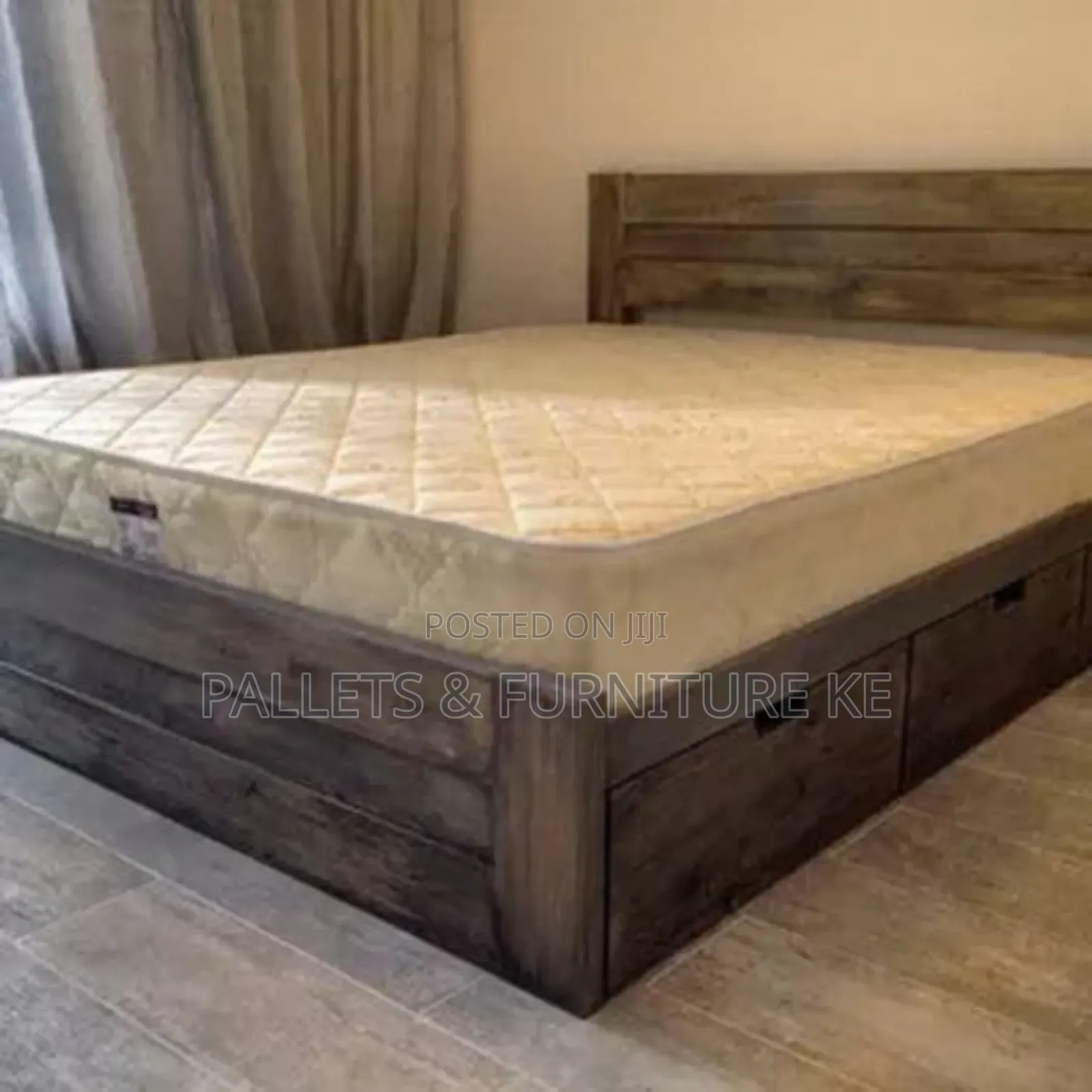 Nest Walnuted Storage Bed