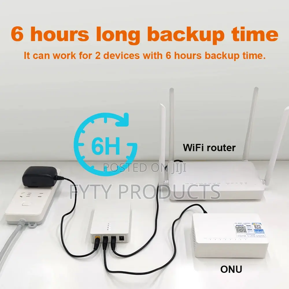 Dc Ups 12v2a/9v1a for Onu/Router 7800mah Lithium Battery